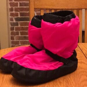 Bloch Warm-up Booties hot pink